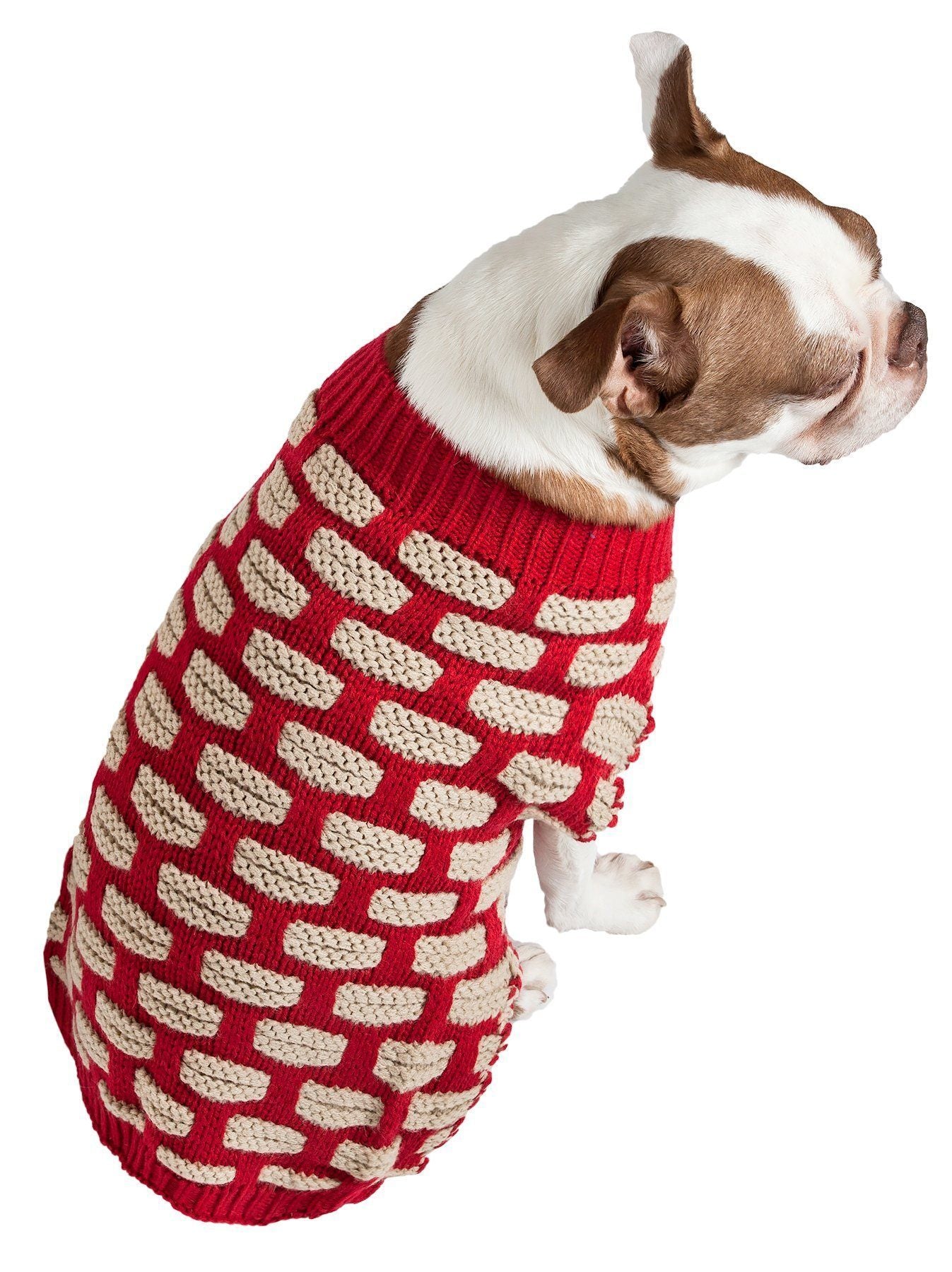 Pet Life ® Fashion Weaved Heavy Knit Designer Ribbed Turtle