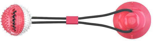 Pet Life ÂŪ 'Grip N' Play' Treat Dispensing Ball Shaped Suction Cup Dog Toy