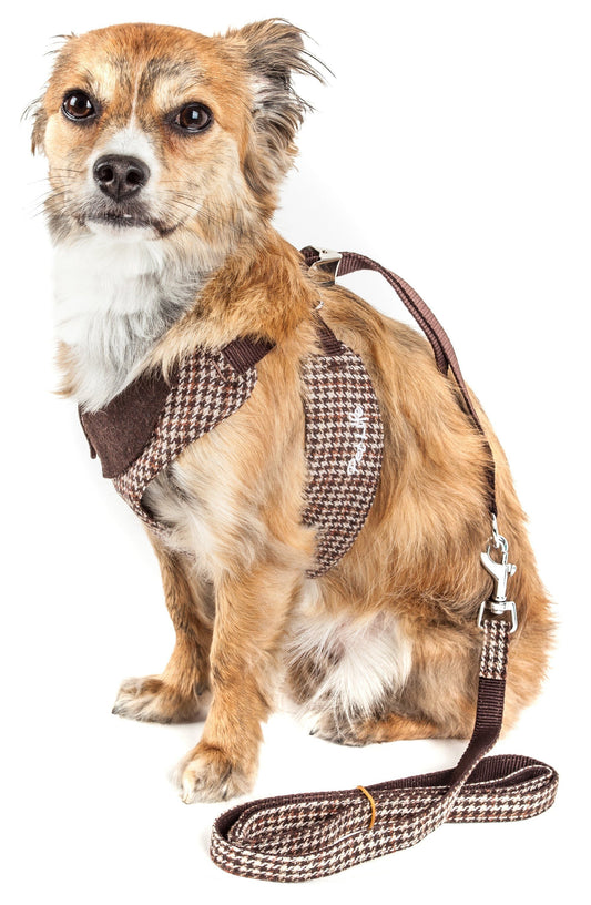 Pet Life ® Luxe 'Houndsome' 2-In-1 Adjustable Designer Dog Harness and Leash
