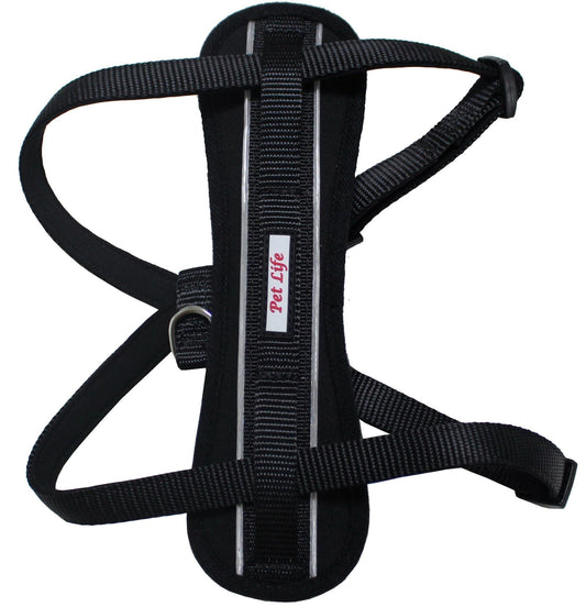 Pet Life ® 'Mountaineer' Chest Compressive Adjustable and Reflective Easy Pull Pet Dog Harness