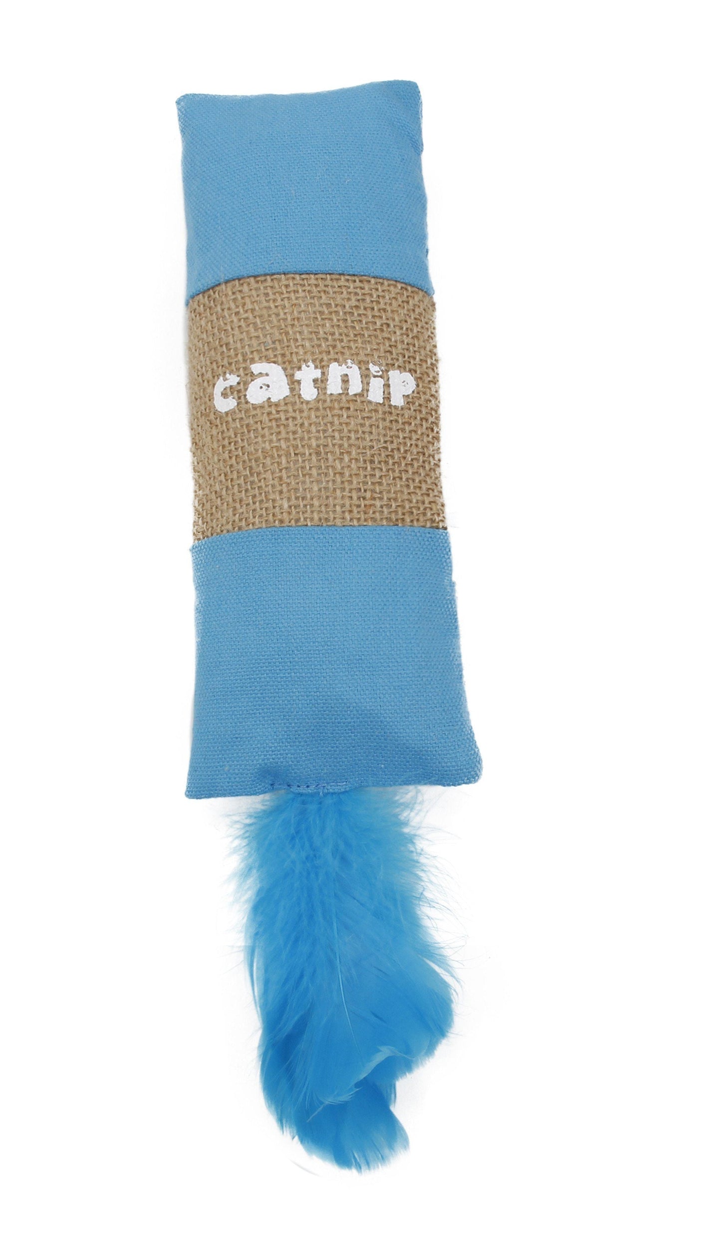 Pet Life ® 'Duffle Feathered' Squeak and Crinkle Teaser Plush Cat Toy