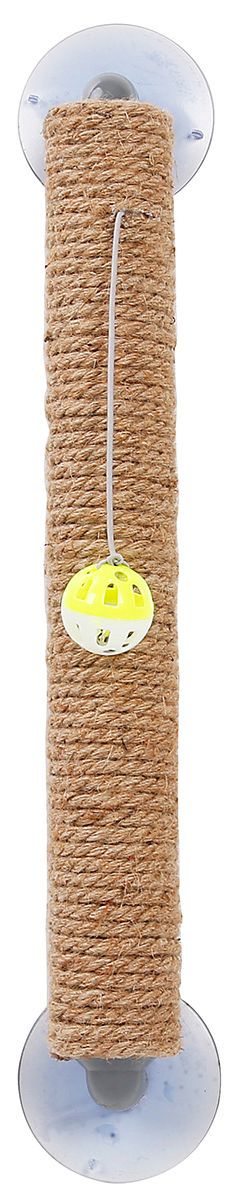 Stick N Claw Sisal Rope and Toy Suction Cup Stick Shaped Cat Scratcher