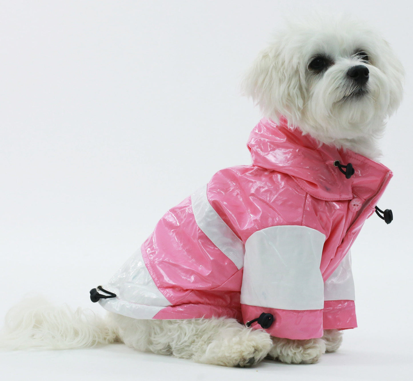 Dog Raincoat Waterproof Two-Tone Adjustable 0.35 Lbs Pet Life 🌧️
