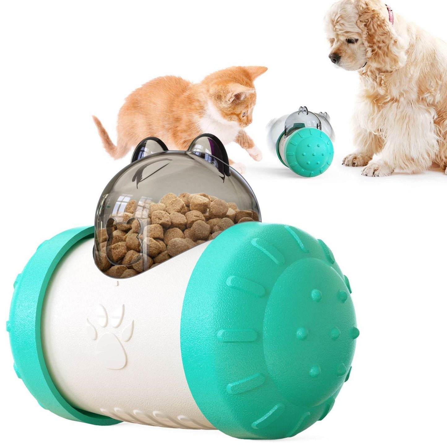 Purrfect Pet Kingdom pet snack dispensing puzzle toy with durable chew design for cats and dogs