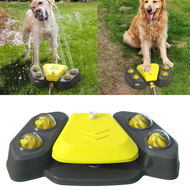 Purrfect Pet Kingdom Pet Water Fountain for Large Dogs Yellow Purrfect Pet Kingdom
