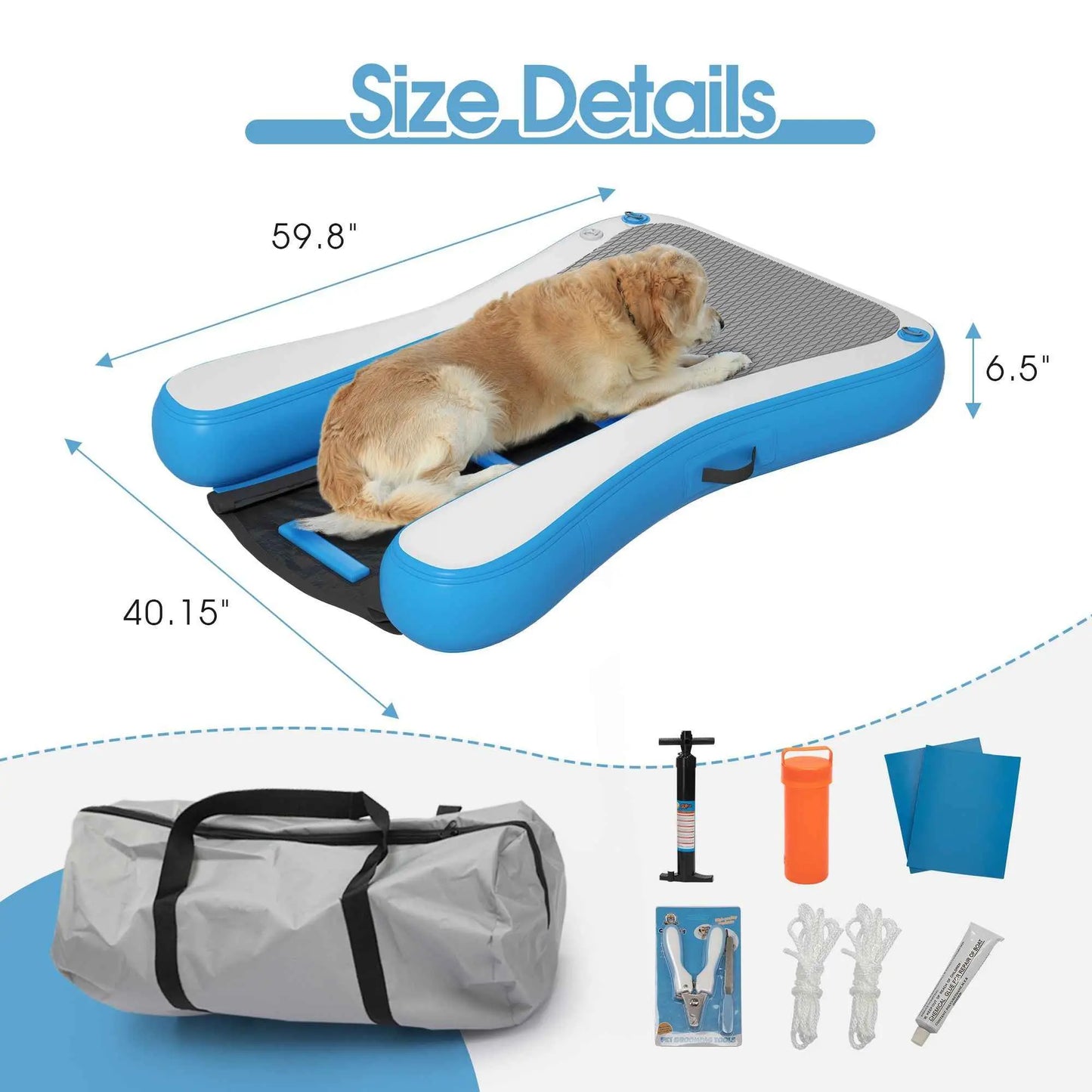 Purrfect Pet Kingdom Pet Water Ramp with High Weight Capacity Purrfect Pet Kingdom