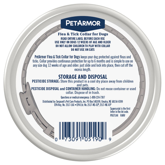 PetArmor Flea and Tick Collar for Dogs providing long lasting dog flea collar 6 months protection against pests