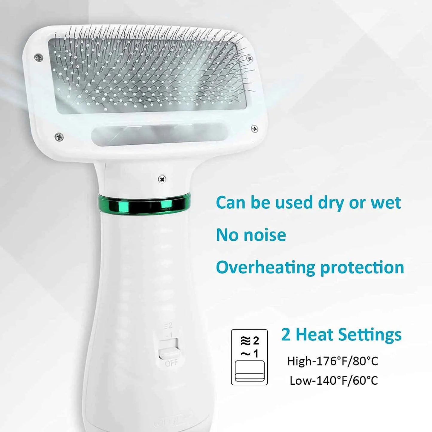 Purrfect Pet Kingdom Dog and Cat Hair Dryer Brush Purrfect Pet Kingdom