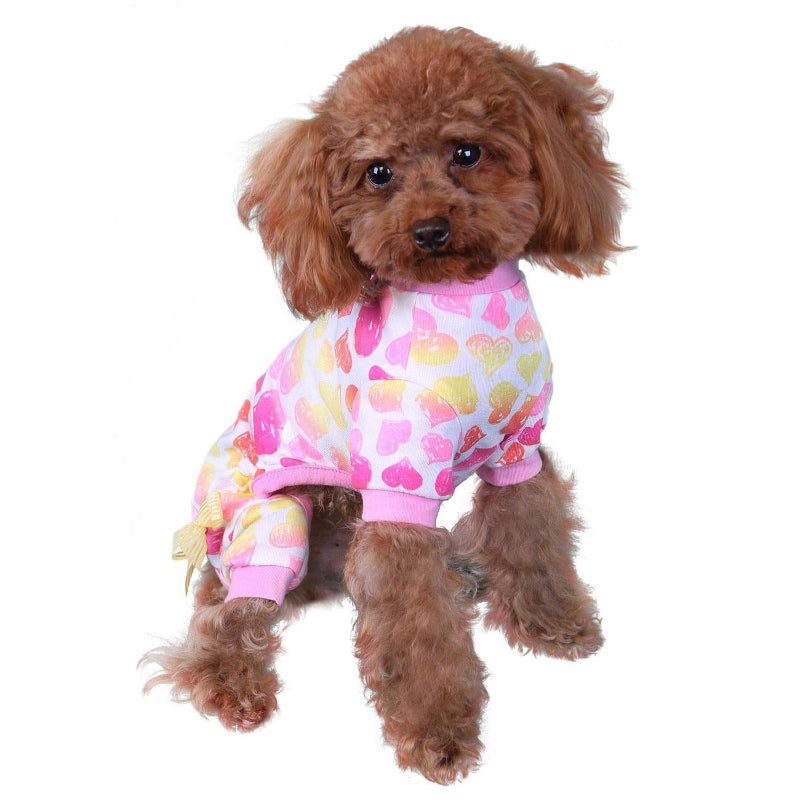 Piper Pink and Yellow Pet Pajama - Only Available in Sizes 2XS and XS