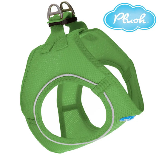 Plush Step In Air Mesh Harness - Grass Green