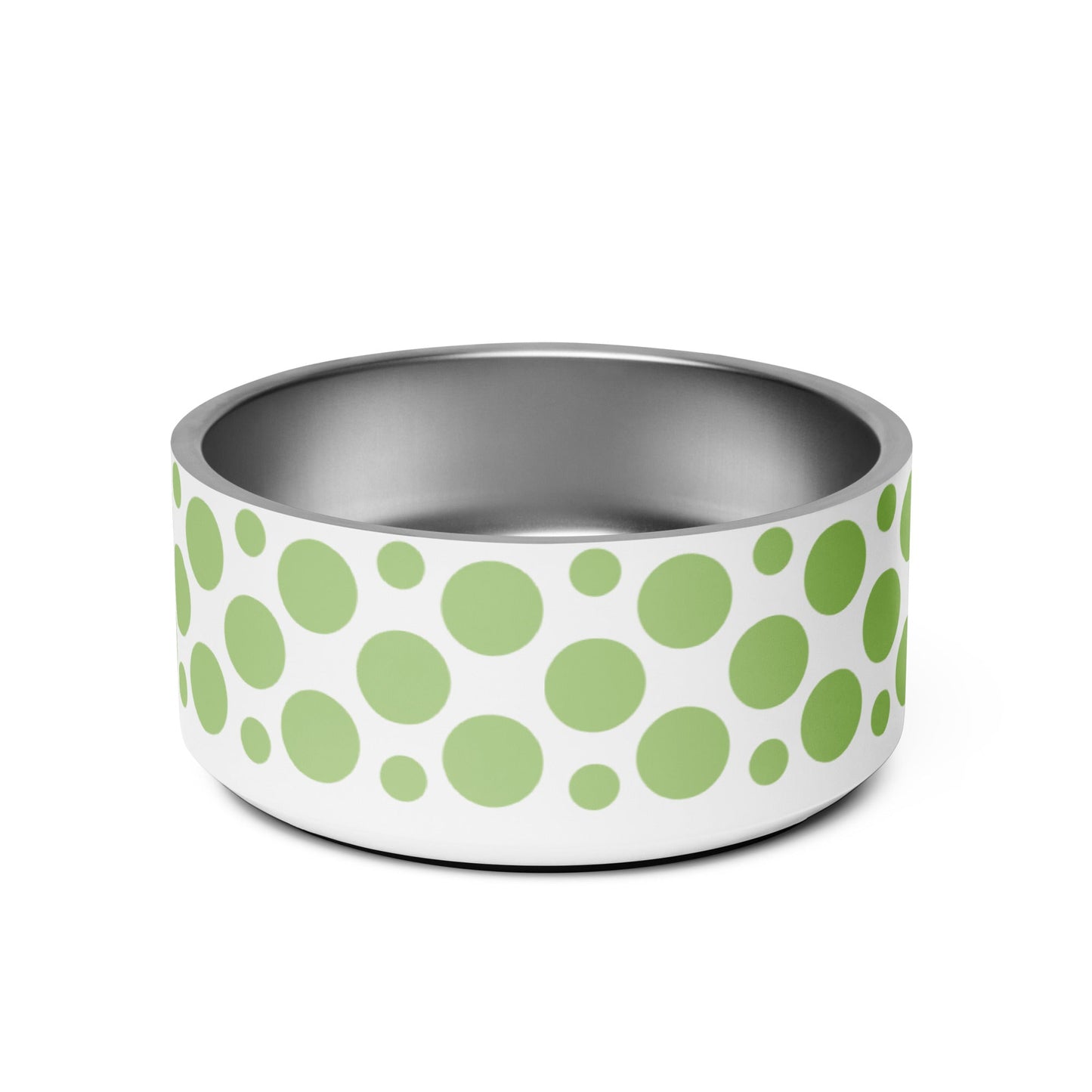 Polka Dotty Celery 32oz Dog Bowl - Dog Bowls & Feeders - Wuforia