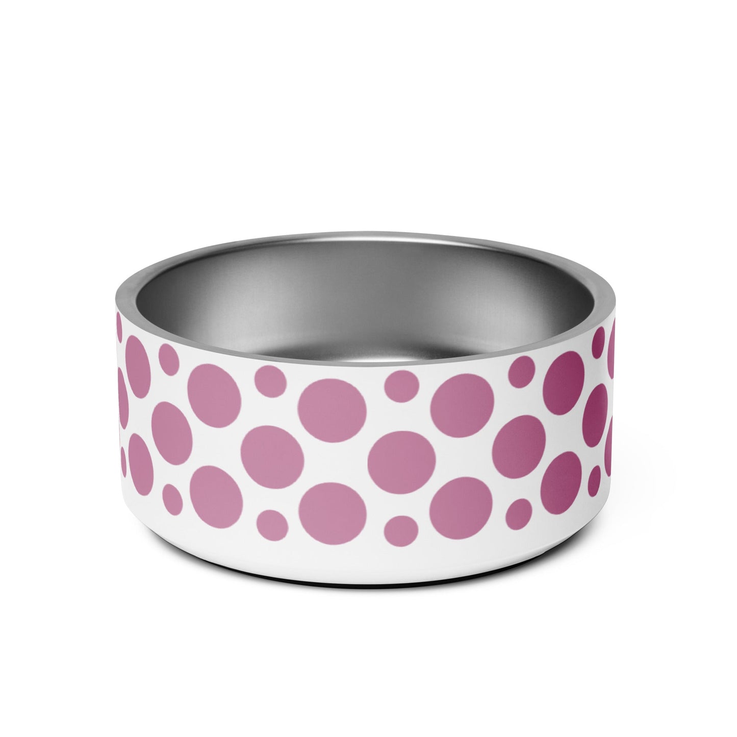 Polka Dotty Dewberry 32oz Dog Bowl - Dog Bowls & Feeders - Wuforia