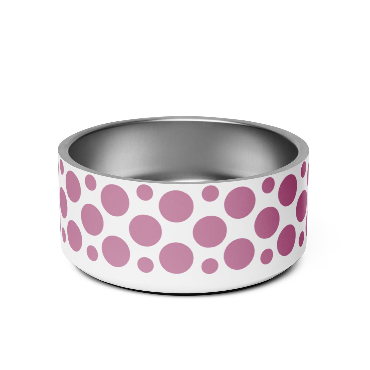 Polka Dotty Dewberry 32oz Dog Bowl - Dog Bowls & Feeders - Wuforia
