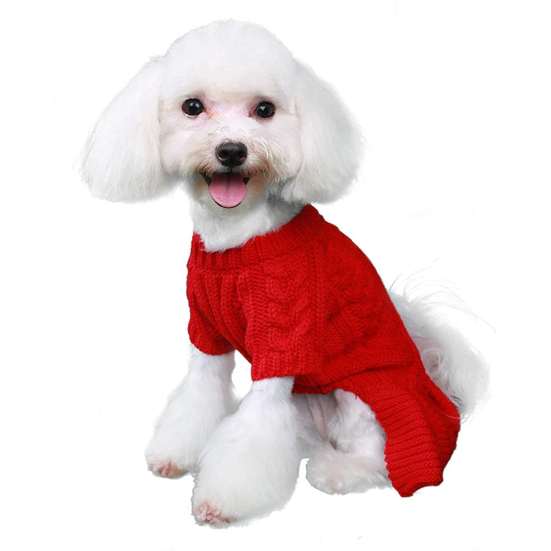 Georgia Pet Sweater - Red