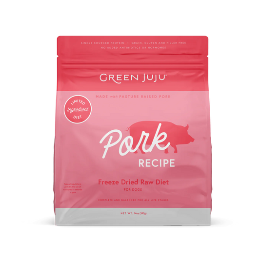 Green Juju Pork Recipe Freeze Dried Dog Food (14OZ) - Freeze Dried Dog Food - The Family Pet