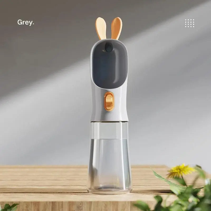 Purrfect Pet Kingdom Portable Pet Water Bottle - Grey Purrfect Pet Kingdom
