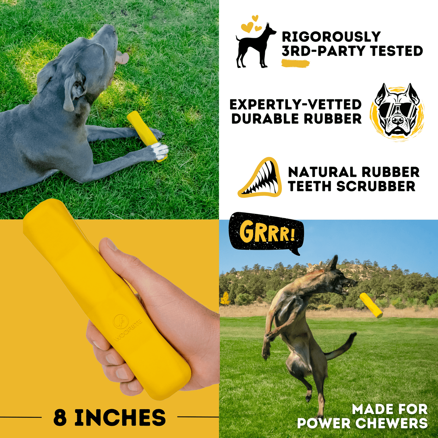 Dog Chew Toy Heavy Duty Power Stick ๐ช