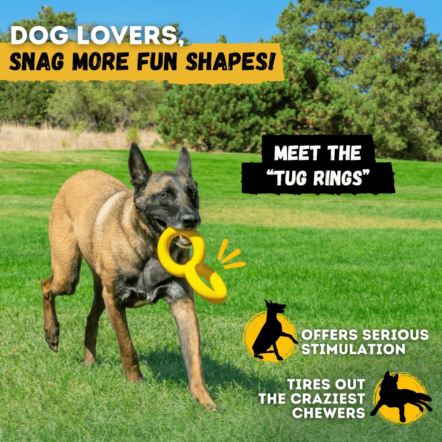 Monster K9 Power Stick Dog Toy ๐ฆด