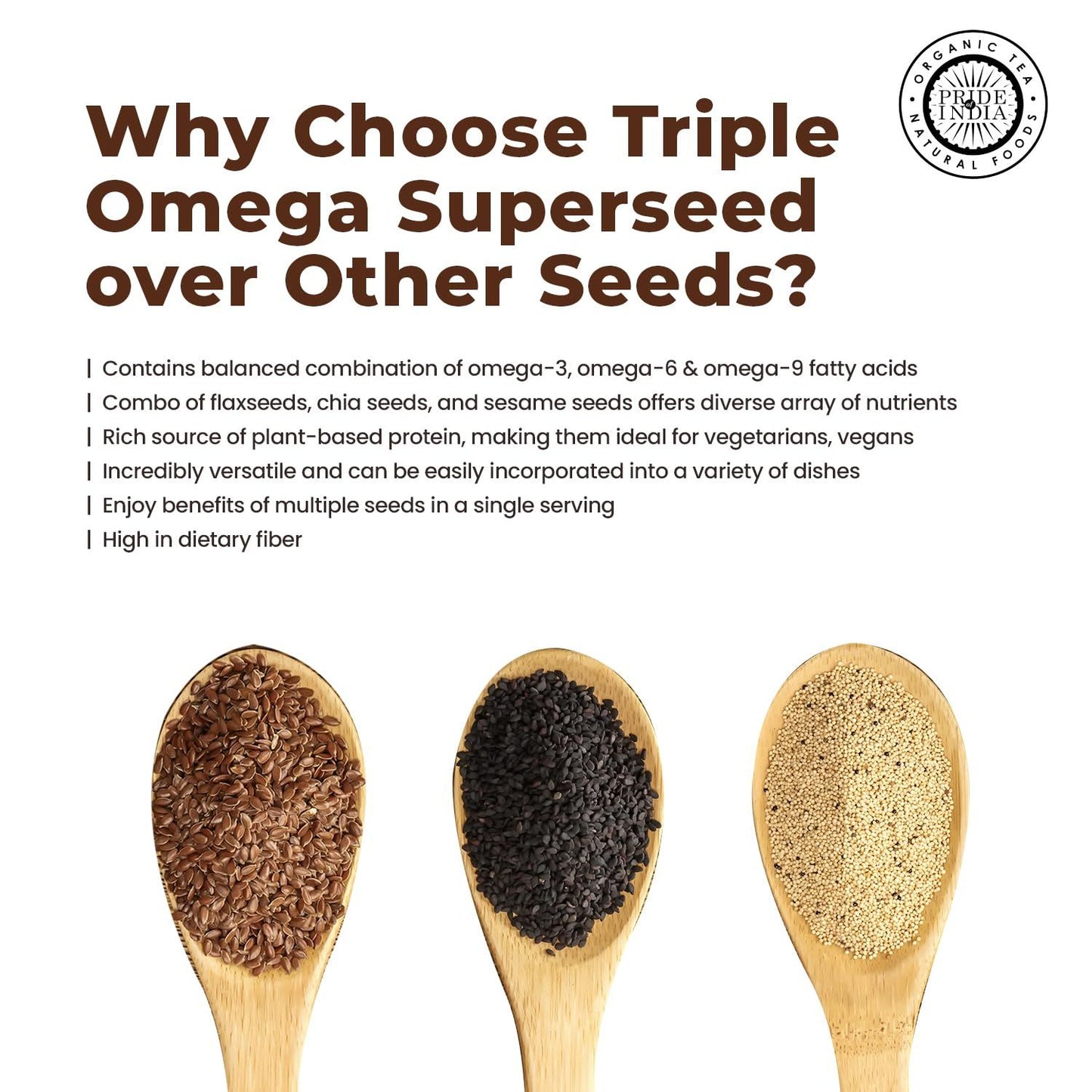 Pride India Triple Omega Superseed Mix for Pets 2lbs Purrfect Pet Kingdom