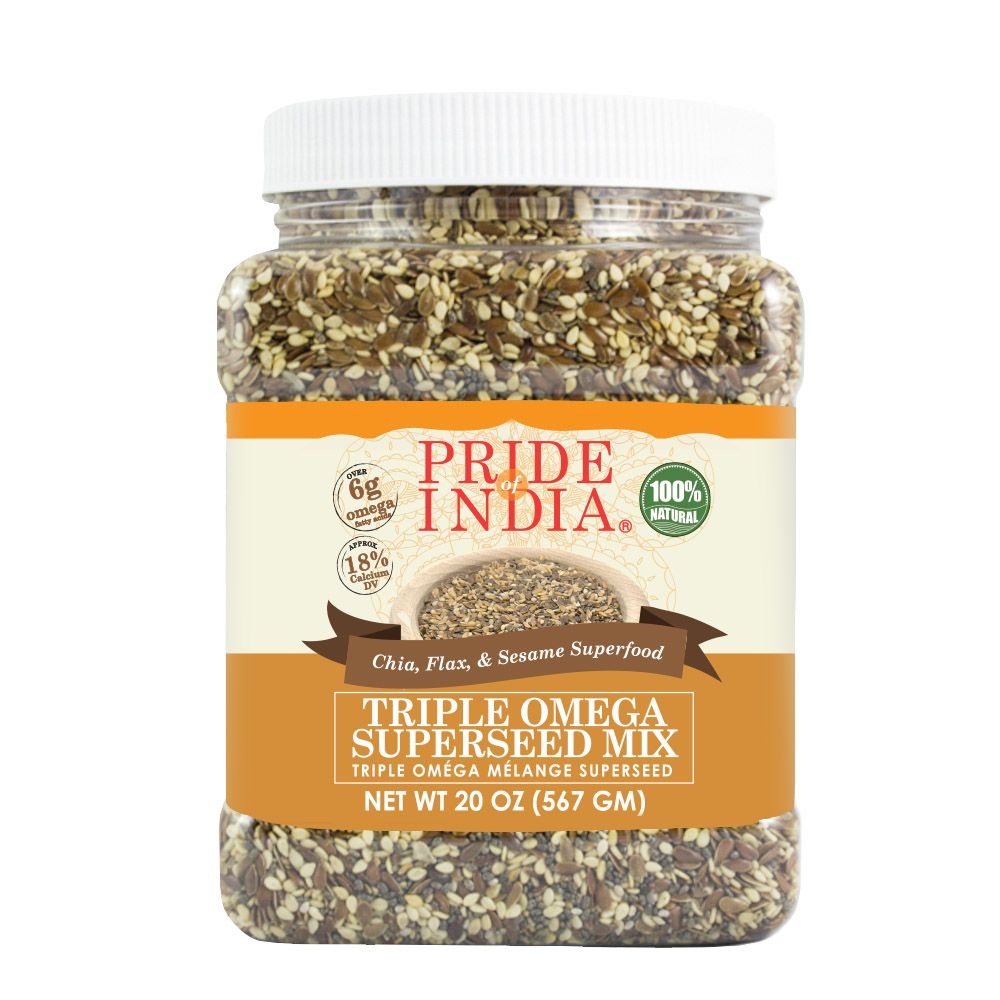 Pride India Triple Omega Superseed Mix for Pets 2lbs 1.5 LB Purrfect Pet Kingdom