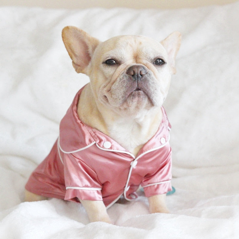 Dog Pajamas Silk Soft Luxury Pet Sleepwear 🦆