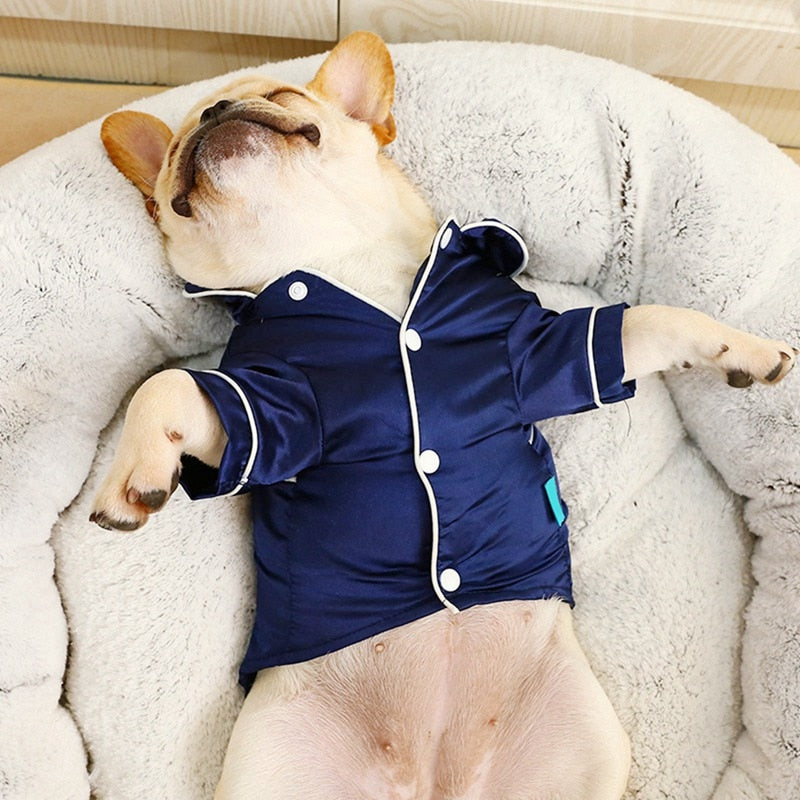 Dog Pajamas Silk Soft Luxury Pet Sleepwear 🦆
