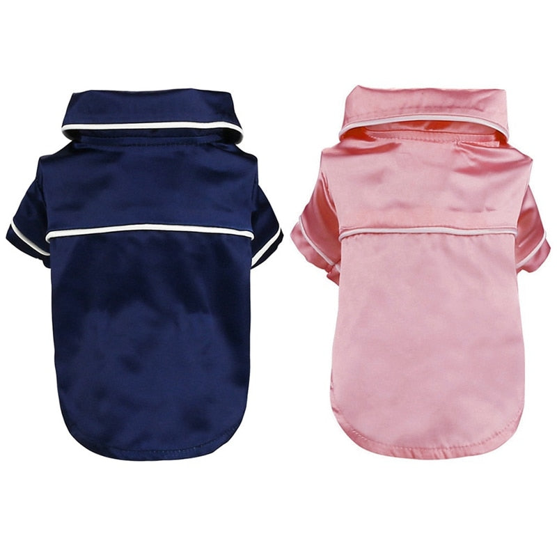 Dog Pajamas Silk Soft Luxury Pet Sleepwear 🦆