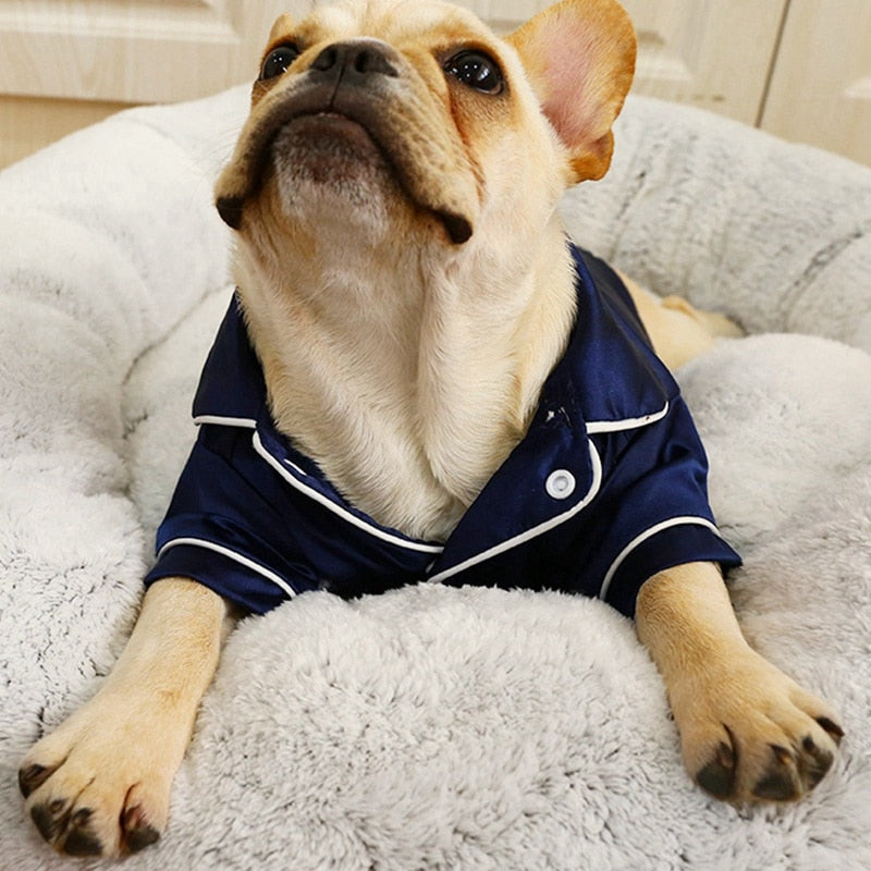 Dog Pajamas Silk Soft Luxury Pet Sleepwear 🦆