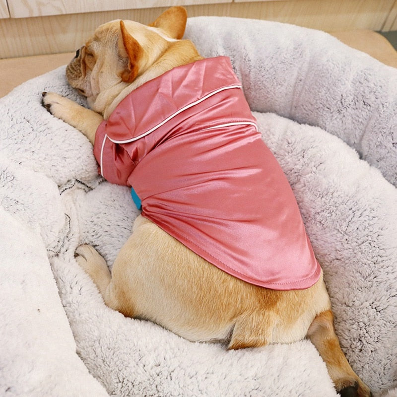 Dog Pajamas Silk Soft Luxury Pet Sleepwear 🦆