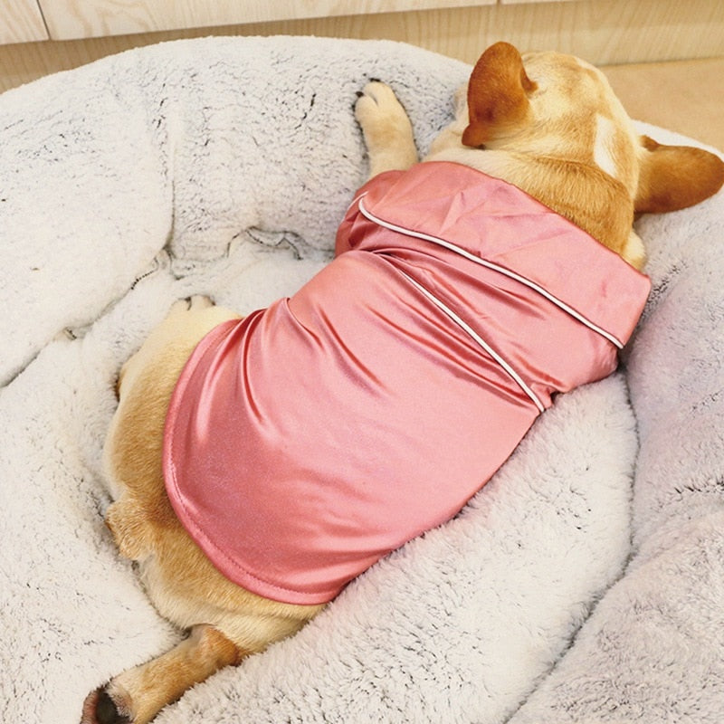 Dog Pajamas Silk Soft Luxury Pet Sleepwear 🦆