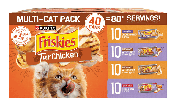 Kingly Kitty Cravings high protein canned cat food multi-cat pack with 40 cans from Purrfect Pet Kingdom