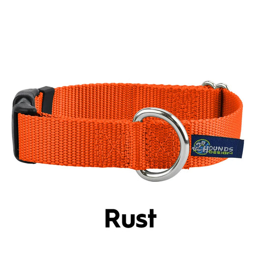 Purrfect Pet Kingdom - 1″ Rust Nylon Dog Collar - Collars