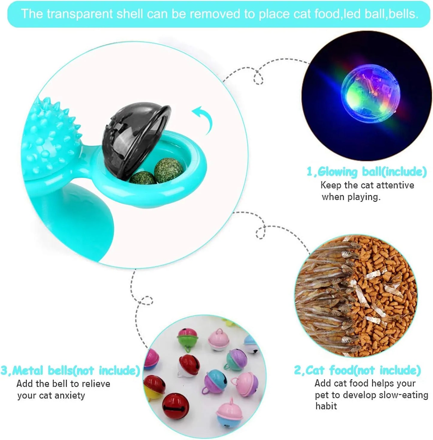 Purrfect Pet Kingdom® - Animal Doll Stuffed Cat Pet Catnip Grass Toy Interactive - 4