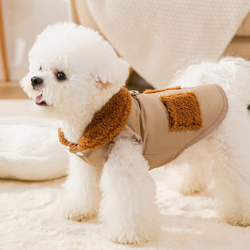 Purrfect Pet Kingdom® - Dog Puppy Clothes Korean Style Coffee Sweater Fit Small Dog - Pet Sweaters