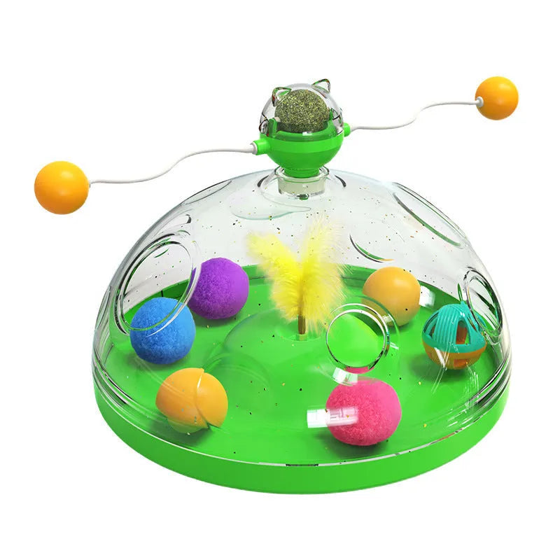 Purrfect Pet Kingdom® - Meows Interactive Windmill Toy for Cats with Luminous Ball - Cat Toys