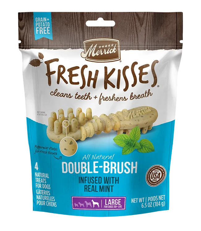Purrfect Pet Kingdom® - Merrick Fresh Kisses Mint Dental Treats For Large Dogs - Dog Treats
