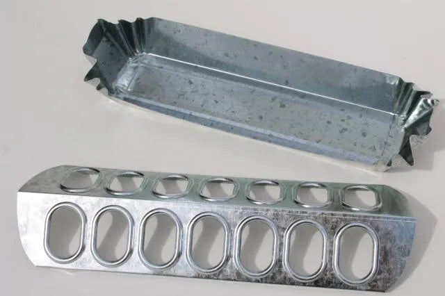 Purrfect Pet Kingdom - Miller 12" Galvanized Slide Top Poultry Chicken Feeder Metal - Bird Cage Water Dishes