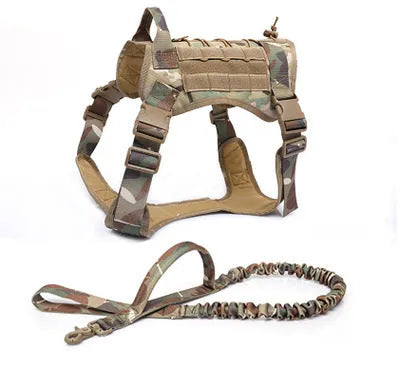 Purrfect Pet Kingdom® - Outdoor Camouflage Tactical Pet Nylon Vest - Dog Harness