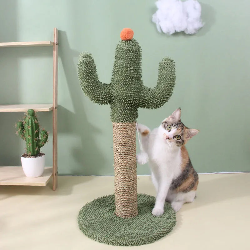 Purrfect Pet Kingdom® - Sisal Cactus Cat Climbing Frame Toy - Cat Scratchers