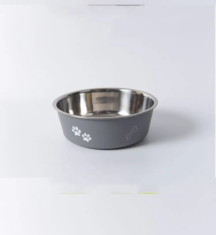 Purrfect Pet Kingdom® - Stainless Steel Rice Bowl Dog Basin - Bowls