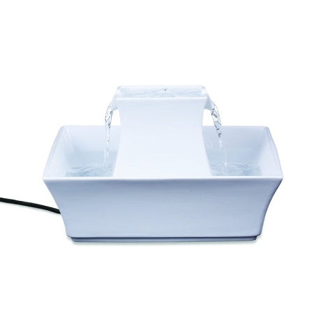 PetSafe White Pagoda Ceramic Fountain - PWW00-13907 - Purrfect Pet Kingdom