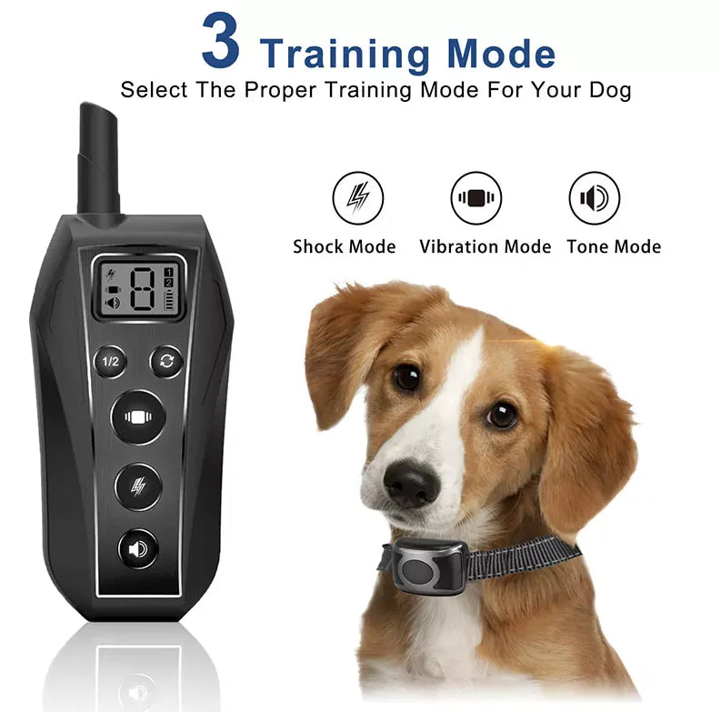 Dog Training Collar 650 YD Remote Shock Waterproof ๐
