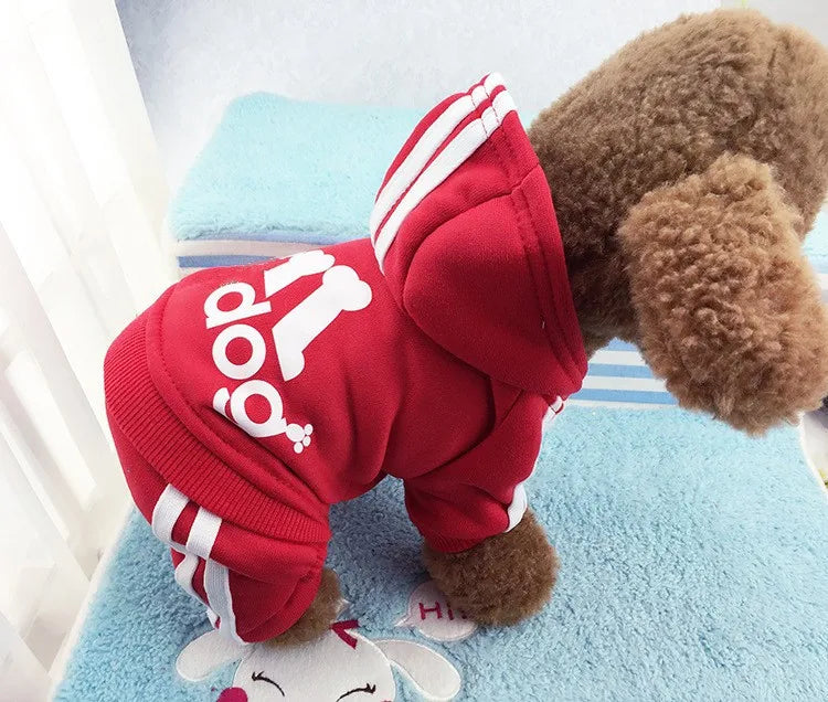 dsers Dog Hooded Jumpsuit for Small Dogs - Stylish Activewear - pet clothing - THRIXINE