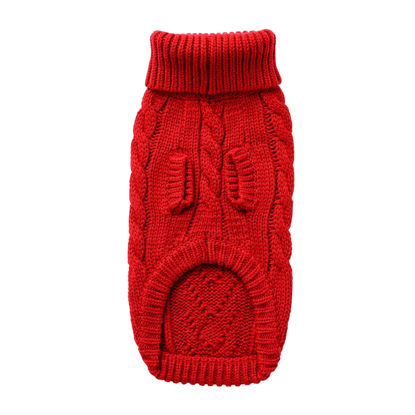 Purrfect Pet Kingdom Red Dog Sweater โ Cozy Knit Coat Purrfect Pet Kingdom