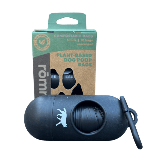 Compostable Poop Bags Bamboo Dispenser Complete Set ๐ฟ