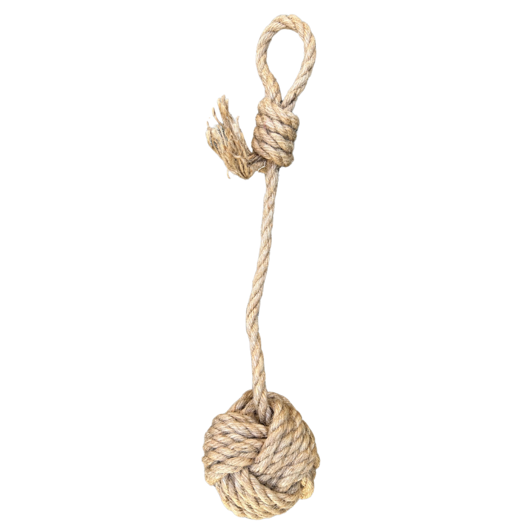 hemp rope dog tug toy - Purrfect Pet Kingdom