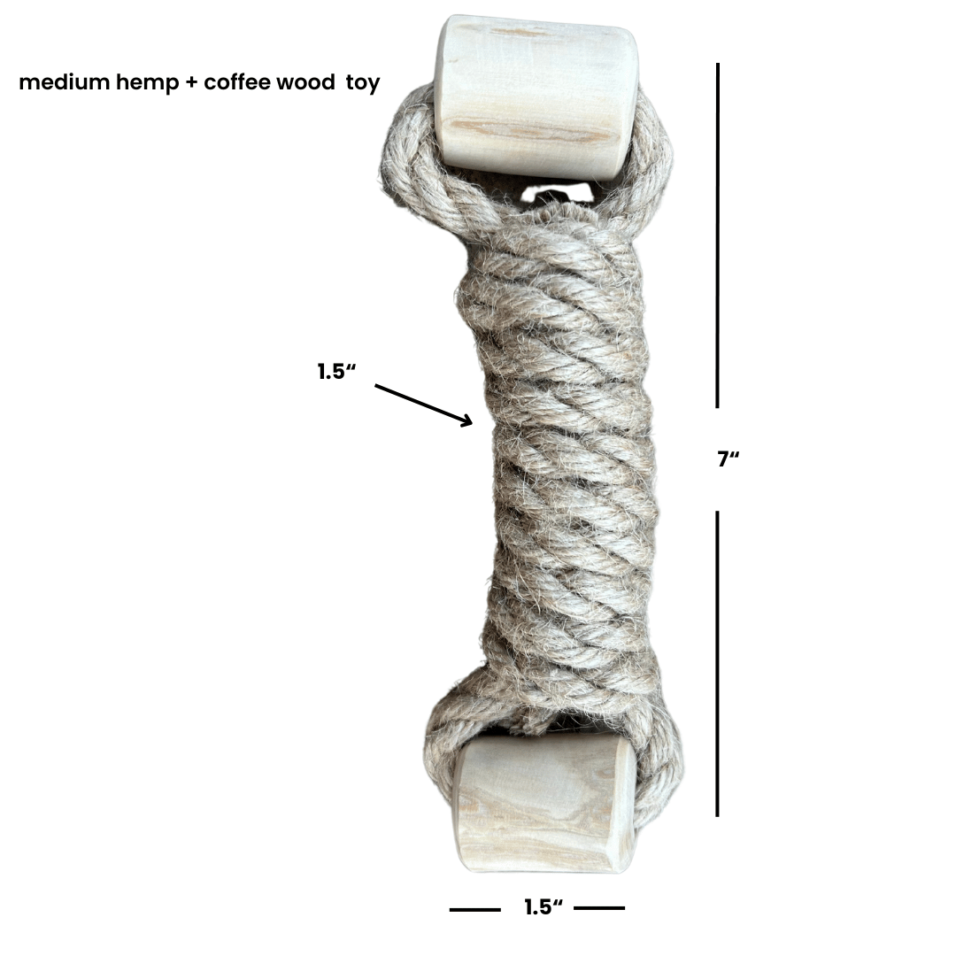 Hemp Coffee Wood Toy Natural Interactive Play Eco-Friendly ๐ฟ๐
