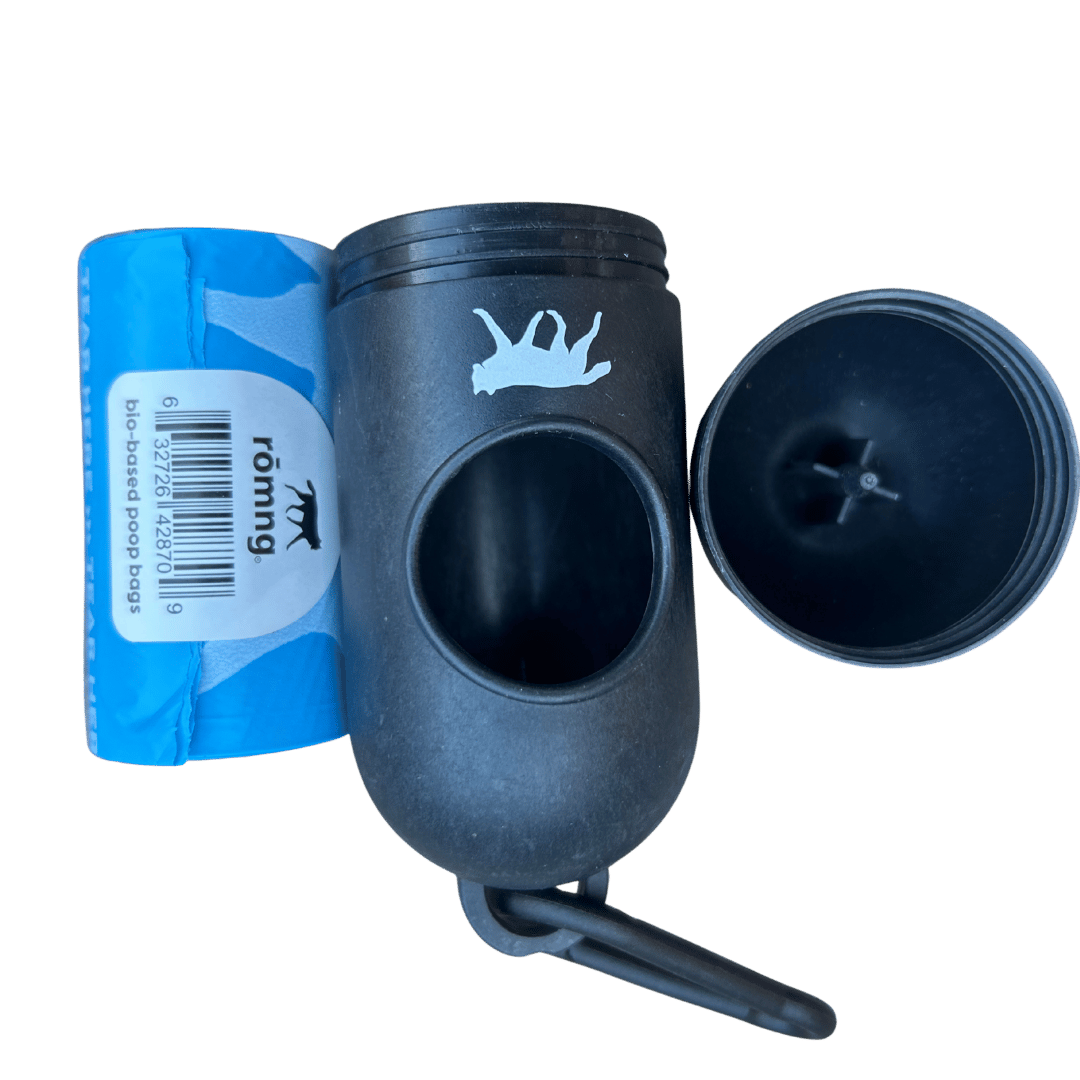 bio-based dog poop bags + bamboo dispenser - Purrfect Pet Kingdom