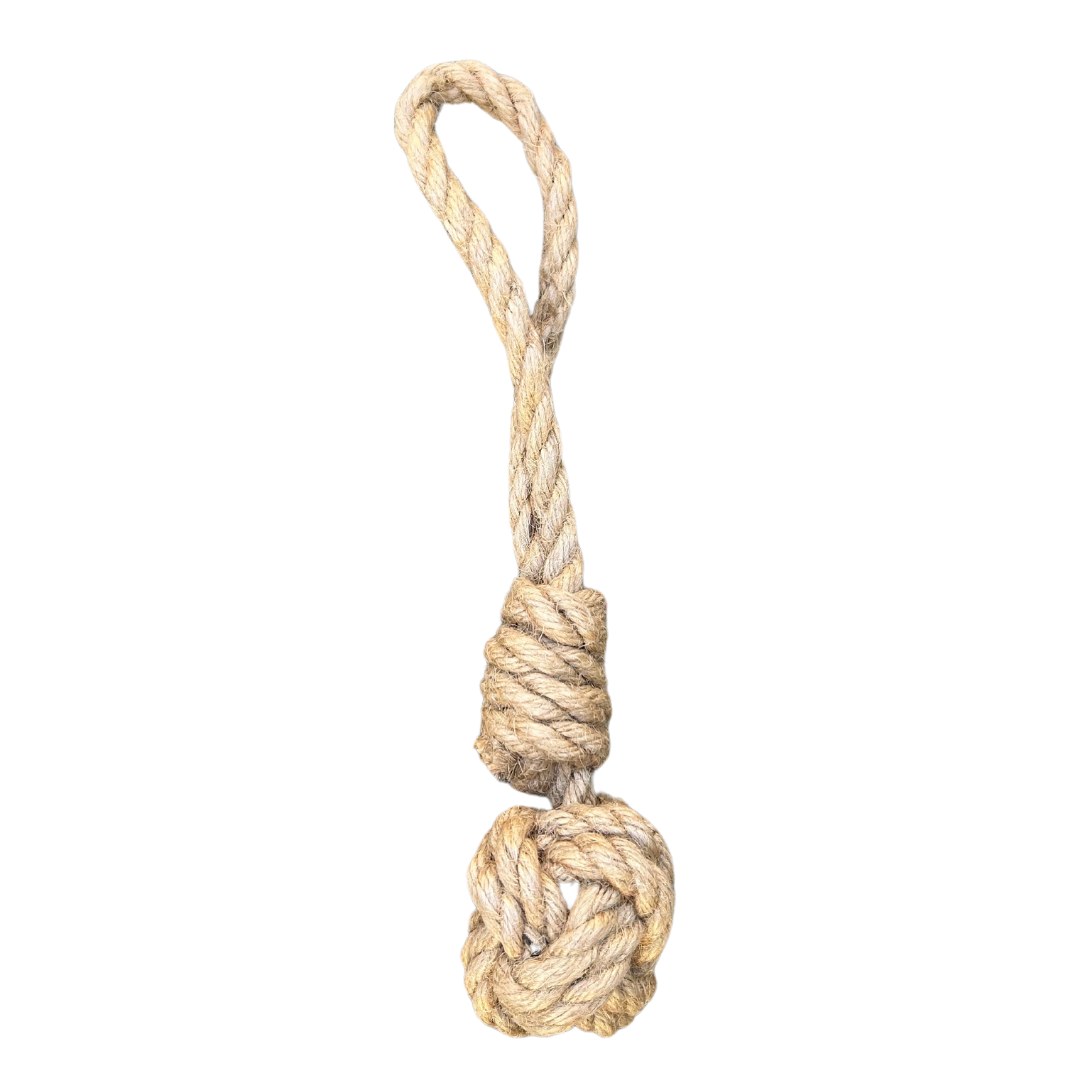 hemp rope dog tug toy - Purrfect Pet Kingdom