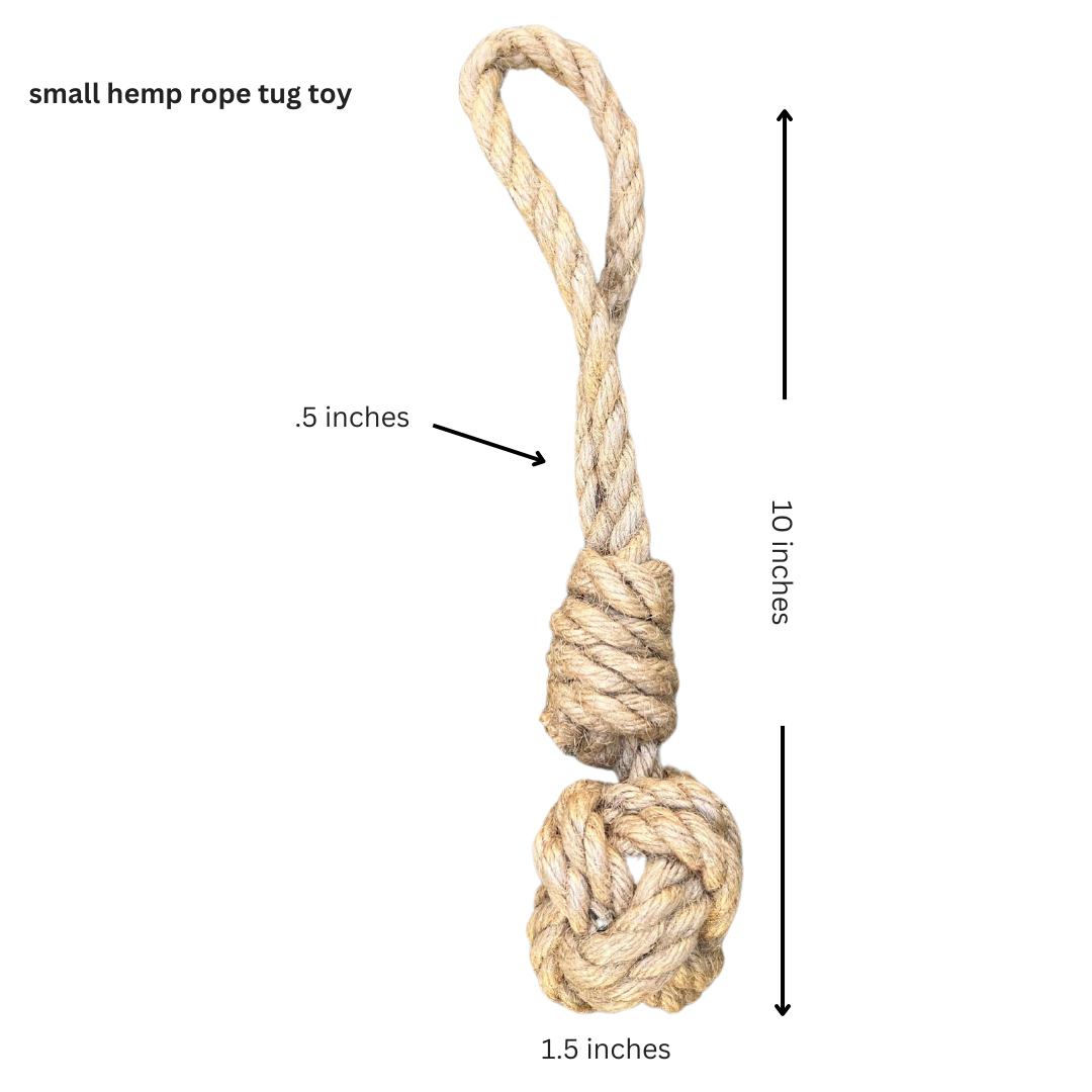 hemp rope dog tug toy - Purrfect Pet Kingdom
